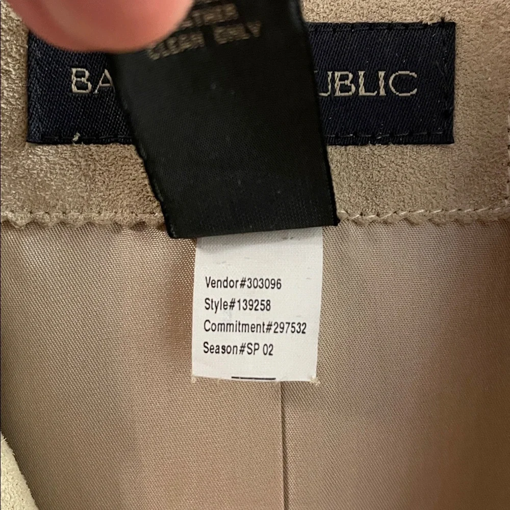 Banana Republic y2k double breasted suede car coat sz M